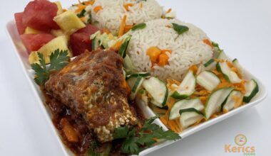 Rice in fish sauce platter