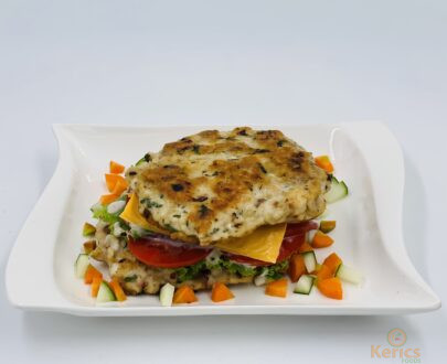 Bunless chicken burger