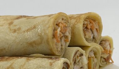 Crêpes chicken roll
